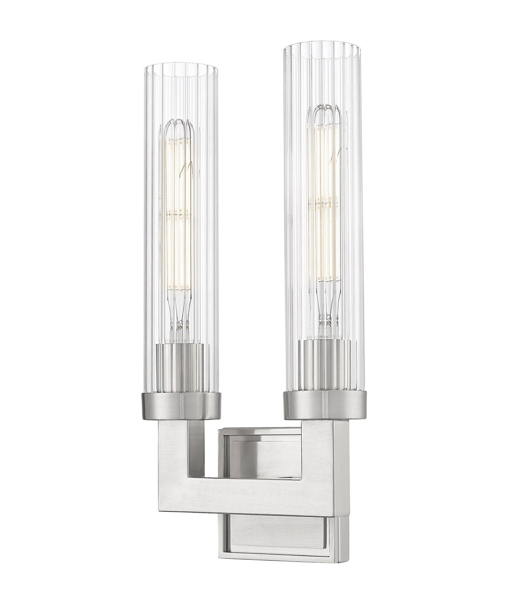 Z-Lite Canada - Two Light Wall Sconce - Beau - Brushed Nickel- Union Lighting Luminaires Decor