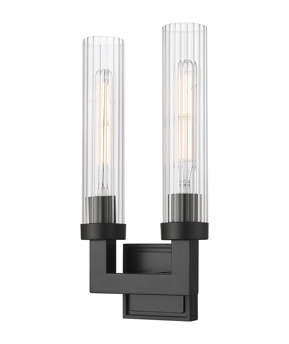 Z-Lite Canada - Two Light Wall Sconce - Beau - Matte Black- Union Lighting Luminaires Decor
