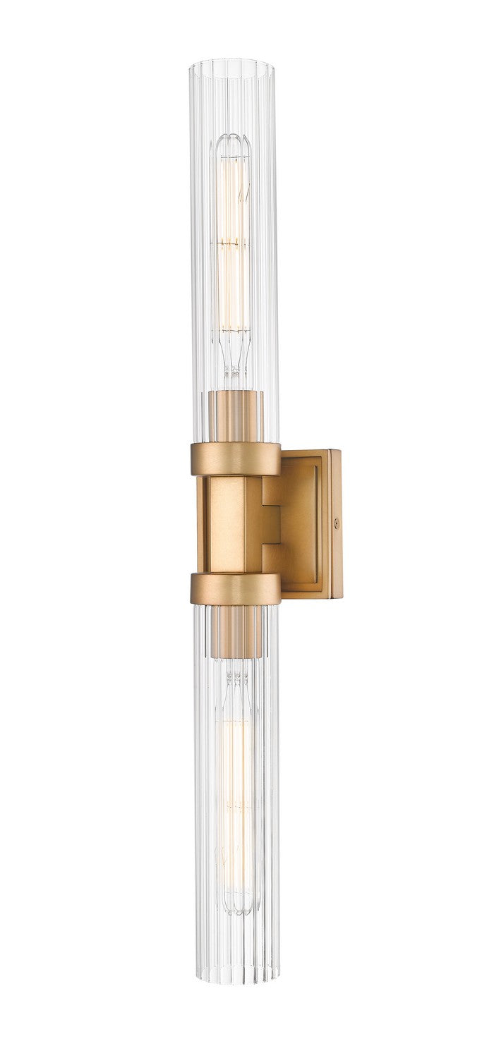 Z-Lite Canada - Two Light Wall Sconce - Beau - Rubbed Brass- Union Lighting Luminaires Decor