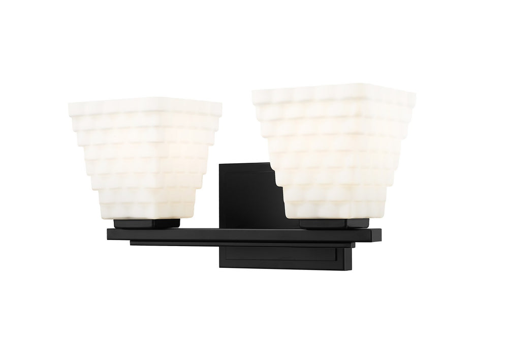 Z-Lite Canada - Two Light Vanity - Annalise - Matte Black- Union Lighting Luminaires Decor