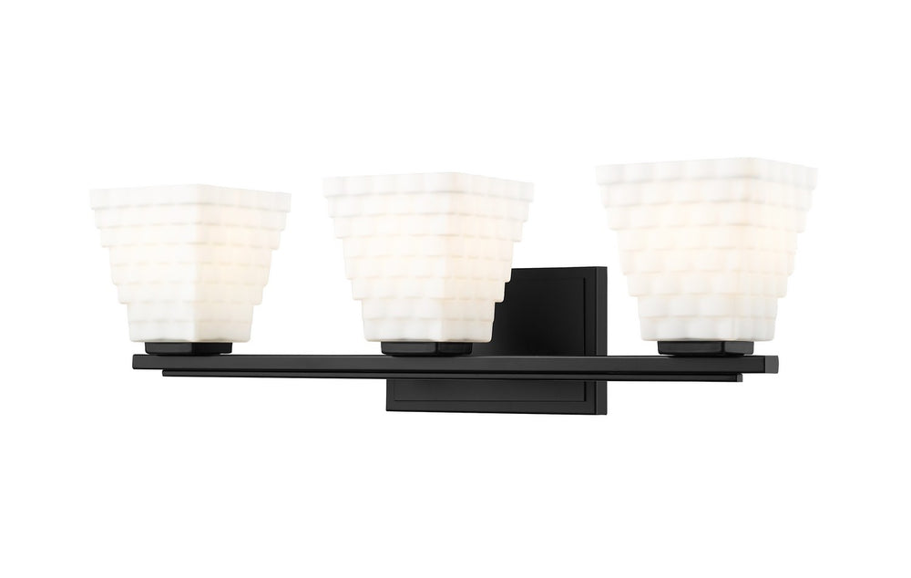 Z-Lite Canada - Three Light Vanity - Annalise - Matte Black- Union Lighting Luminaires Decor