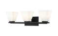 Z-Lite Canada - Three Light Vanity - Annalise - Matte Black- Union Lighting Luminaires Decor