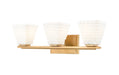 Z-Lite Canada - Three Light Vanity - Annalise - Modern Gold- Union Lighting Luminaires Decor