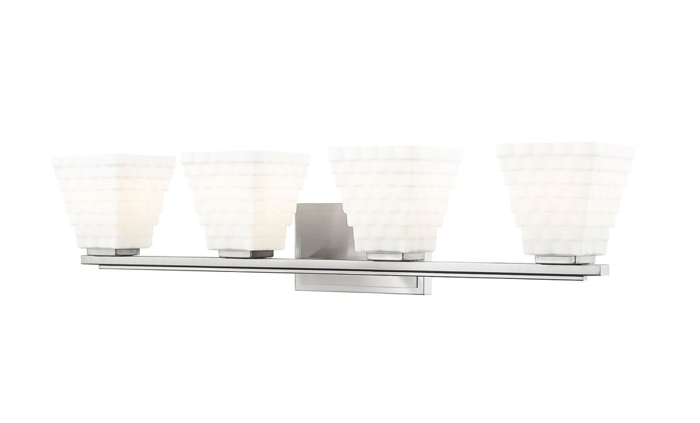 Z-Lite Canada - Four Light Vanity - Annalise - Brushed Nickel- Union Lighting Luminaires Decor