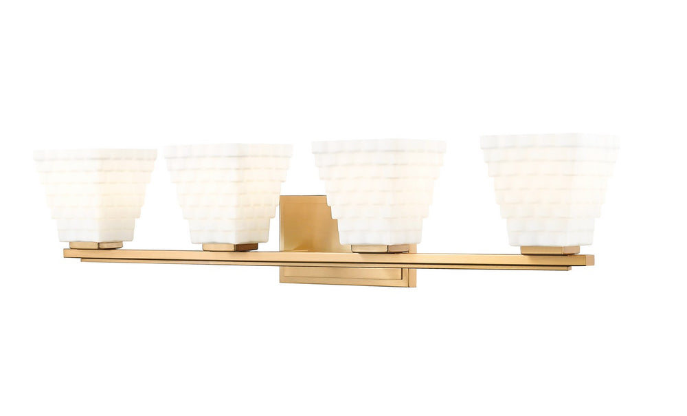 Z-Lite Canada - Four Light Vanity - Annalise - Modern Gold- Union Lighting Luminaires Decor