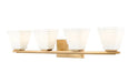 Z-Lite Canada - Four Light Vanity - Annalise - Modern Gold- Union Lighting Luminaires Decor