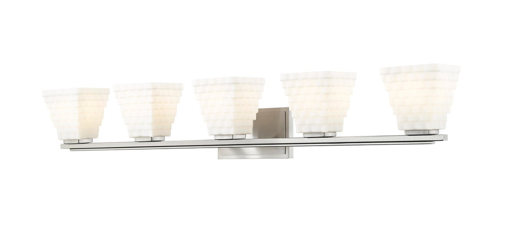 Z-Lite Canada - Five Light Vanity - Annalise - Brushed Nickel- Union Lighting Luminaires Decor