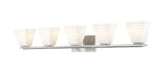 Z-Lite Canada - Five Light Vanity - Annalise - Brushed Nickel- Union Lighting Luminaires Decor