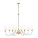 Z-Lite Canada - Eight Light Chandelier - Katerina - Rubbed Brass- Union Lighting Luminaires Decor