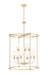 Z-Lite Canada - Nine Light Chandelier - Katerina - Rubbed Brass- Union Lighting Luminaires Decor