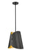 Z-Lite Canada - One Light Pendant - Salone - Matte Black- Union Lighting Luminaires Decor