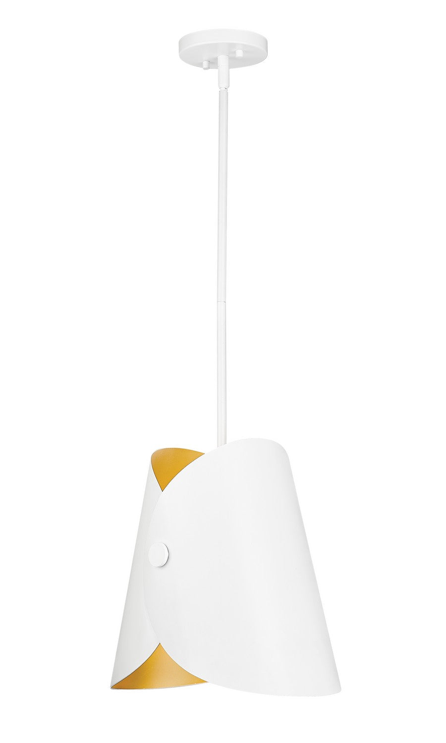 Z-Lite Canada - One Light Pendant - Salone - Matte White- Union Lighting Luminaires Decor