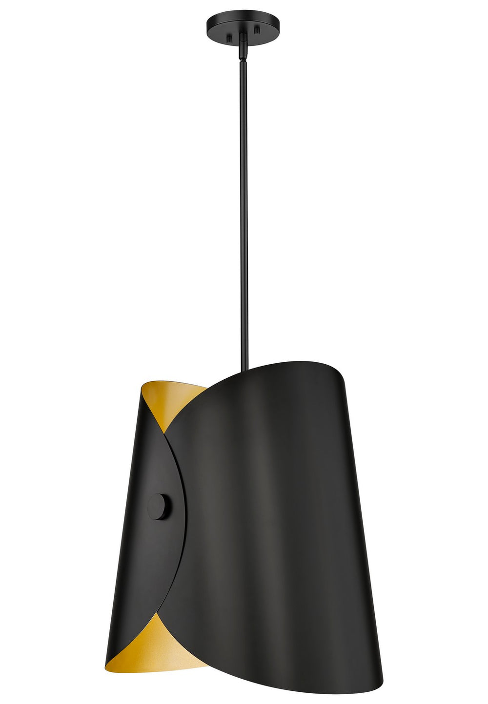 Z-Lite Canada - One Light Pendant - Salone - Matte Black- Union Lighting Luminaires Decor