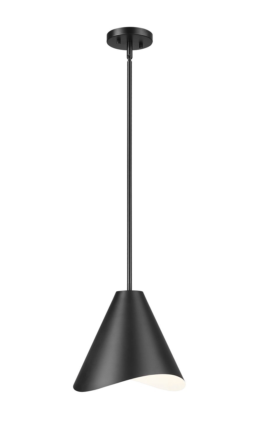 Z-Lite Canada - One Light Pendant - Aria - Matte Black- Union Lighting Luminaires Decor