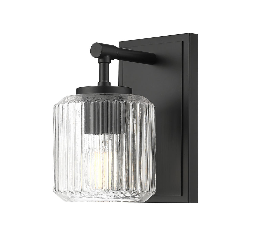 Z-Lite Canada - One Light Wall Sconce - Landon - Matte Black- Union Lighting Luminaires Decor