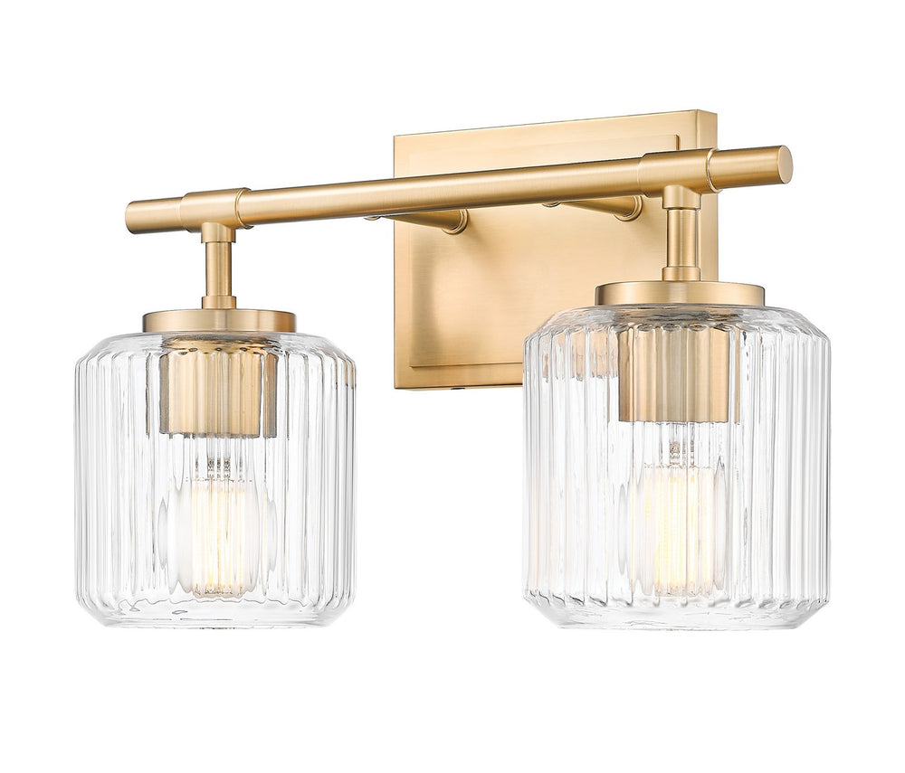 Z-Lite Canada - Two Light Vanity - Landon - Modern Gold- Union Lighting Luminaires Decor