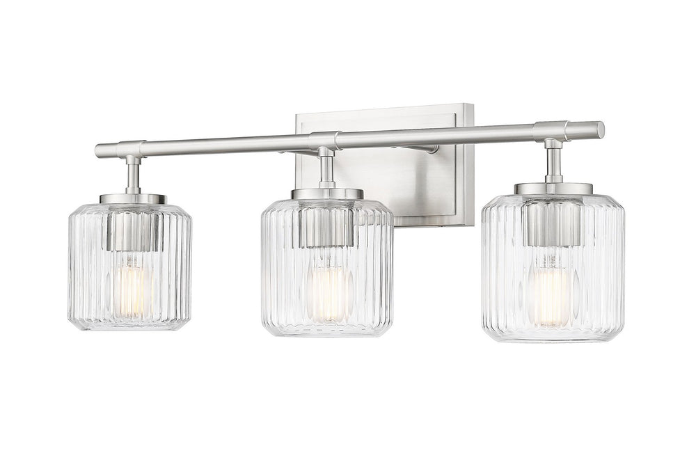 Z-Lite Canada - Three Light Vanity - Landon - Brushed Nickel- Union Lighting Luminaires Decor