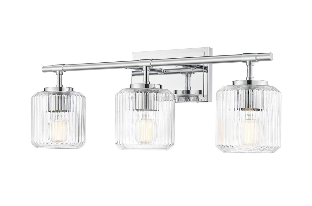 Z-Lite Canada - Three Light Vanity - Landon - Chrome- Union Lighting Luminaires Decor