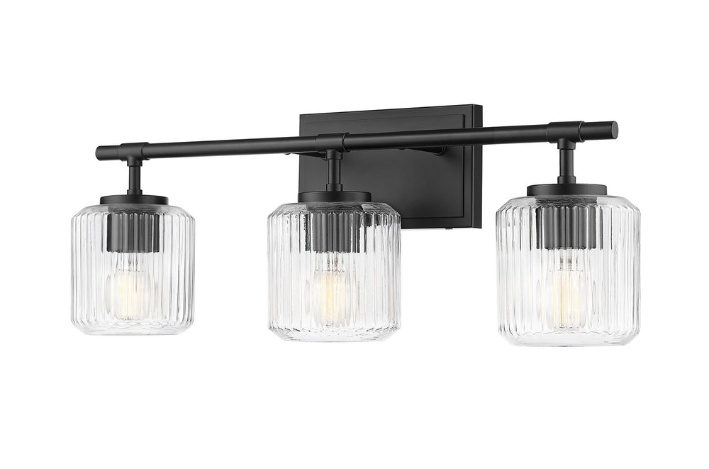 Z-Lite Canada - Three Light Vanity - Landon - Matte Black- Union Lighting Luminaires Decor