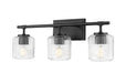 Z-Lite Canada - Three Light Vanity - Landon - Matte Black- Union Lighting Luminaires Decor