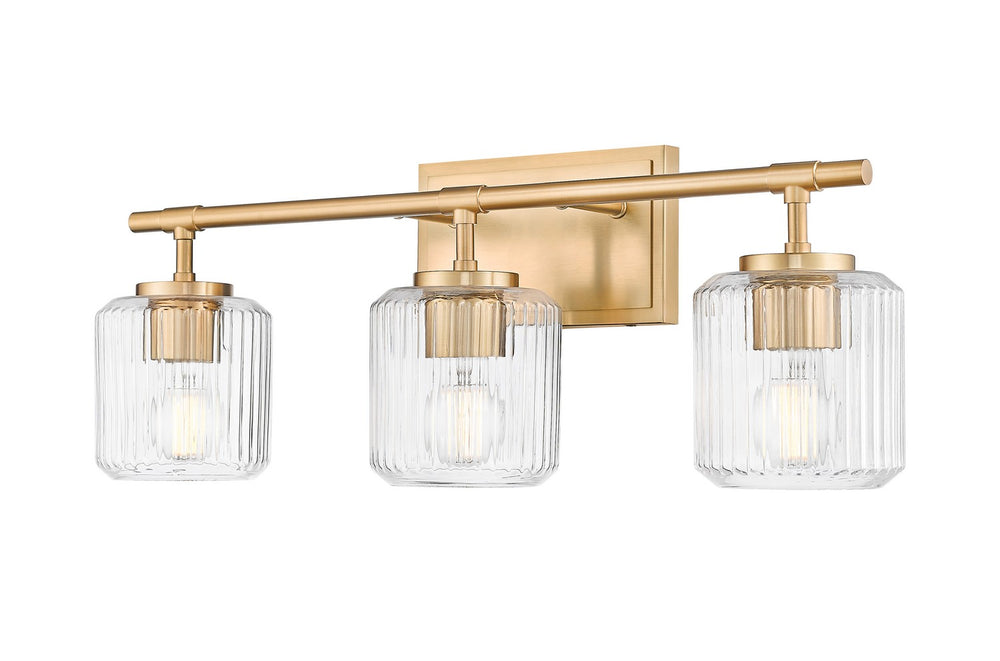 Z-Lite Canada - Three Light Vanity - Landon - Modern Gold- Union Lighting Luminaires Decor