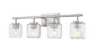 Z-Lite Canada - Four Light Vanity - Landon - Brushed Nickel- Union Lighting Luminaires Decor