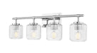 Z-Lite Canada - Four Light Vanity - Landon - Chrome- Union Lighting Luminaires Decor