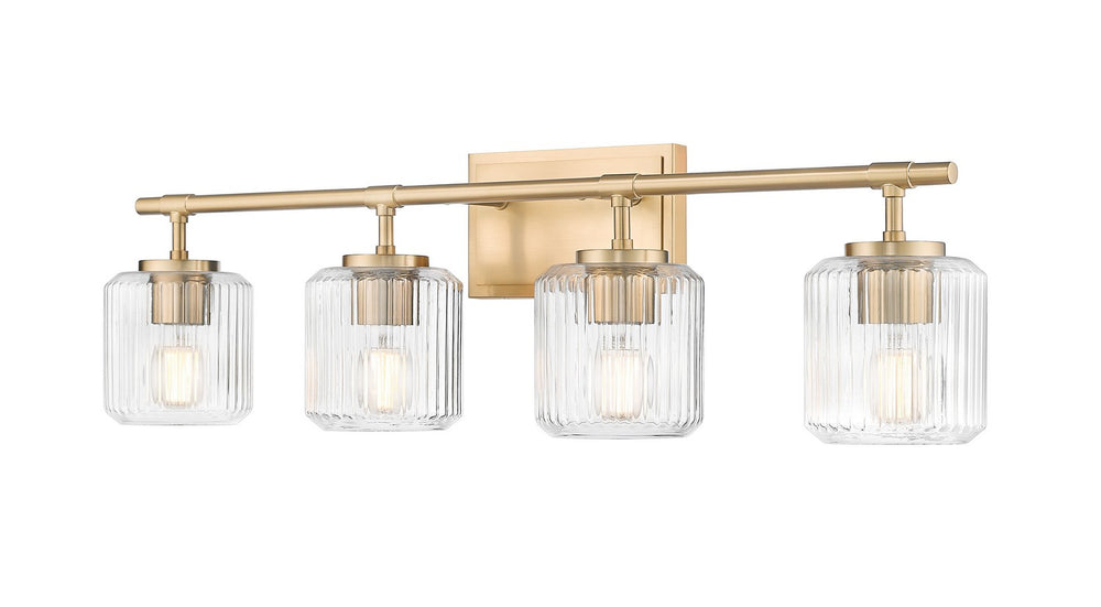 Z-Lite Canada - Four Light Vanity - Landon - Modern Gold- Union Lighting Luminaires Decor