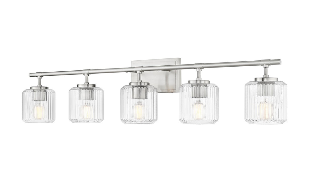 Z-Lite Canada - Five Light Vanity - Landon - Brushed Nickel- Union Lighting Luminaires Decor