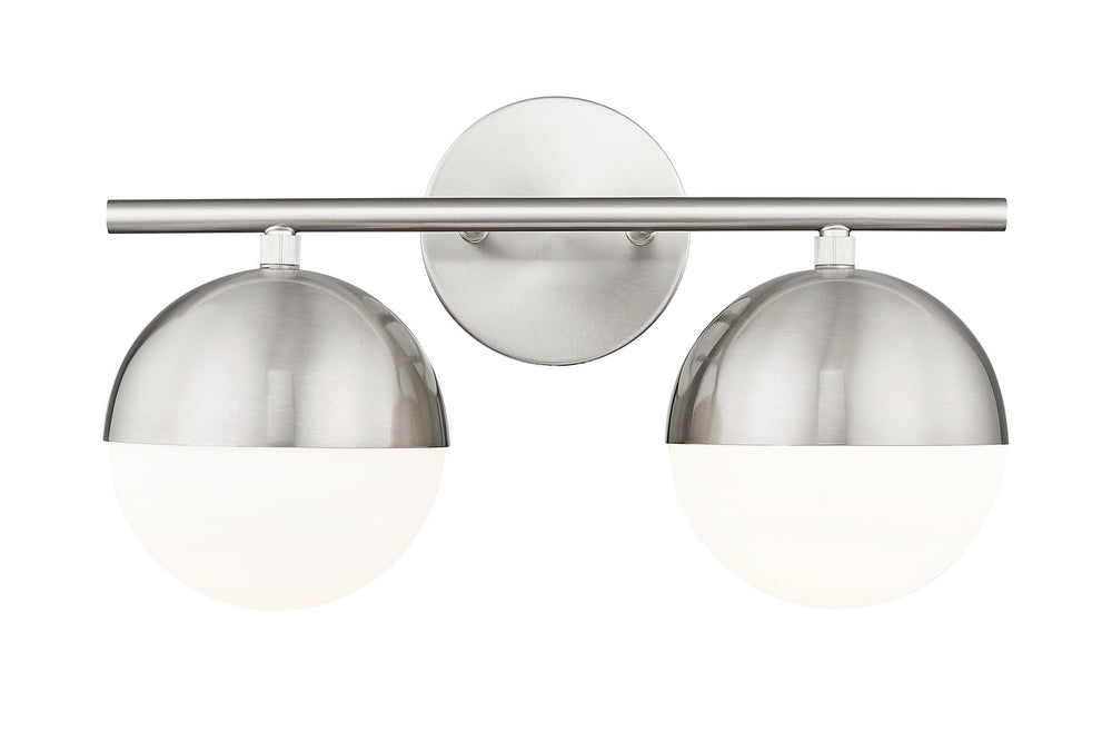 Z-Lite Canada - Two Light Vanity - Realm Sphere - Brushed Nickel- Union Lighting Luminaires Decor
