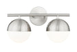 Z-Lite Canada - Two Light Vanity - Realm Sphere - Brushed Nickel- Union Lighting Luminaires Decor
