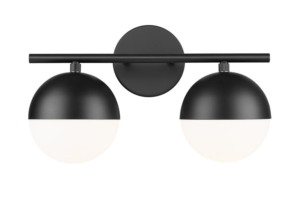 Z-Lite Canada - Two Light Vanity - Realm Sphere - Matte Black- Union Lighting Luminaires Decor