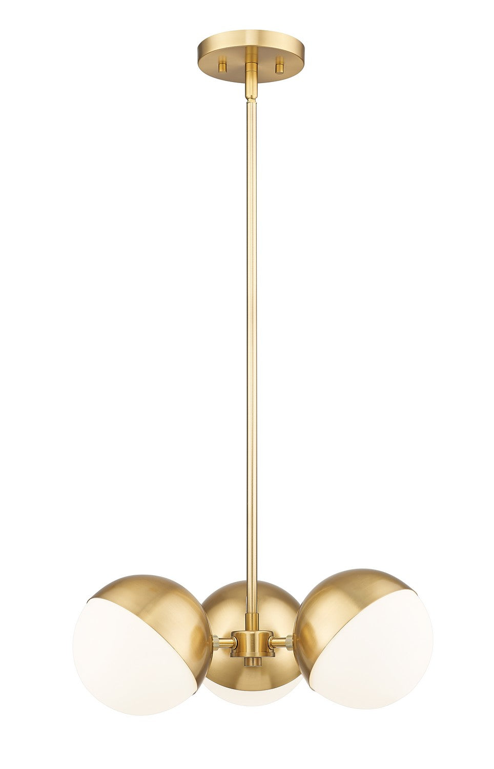 Z-Lite Canada - Three Light Chandelier - Realm Sphere - Modern Gold- Union Lighting Luminaires Decor
