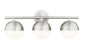 Z-Lite Canada - Three Light Vanity - Realm Sphere - Brushed Nickel- Union Lighting Luminaires Decor