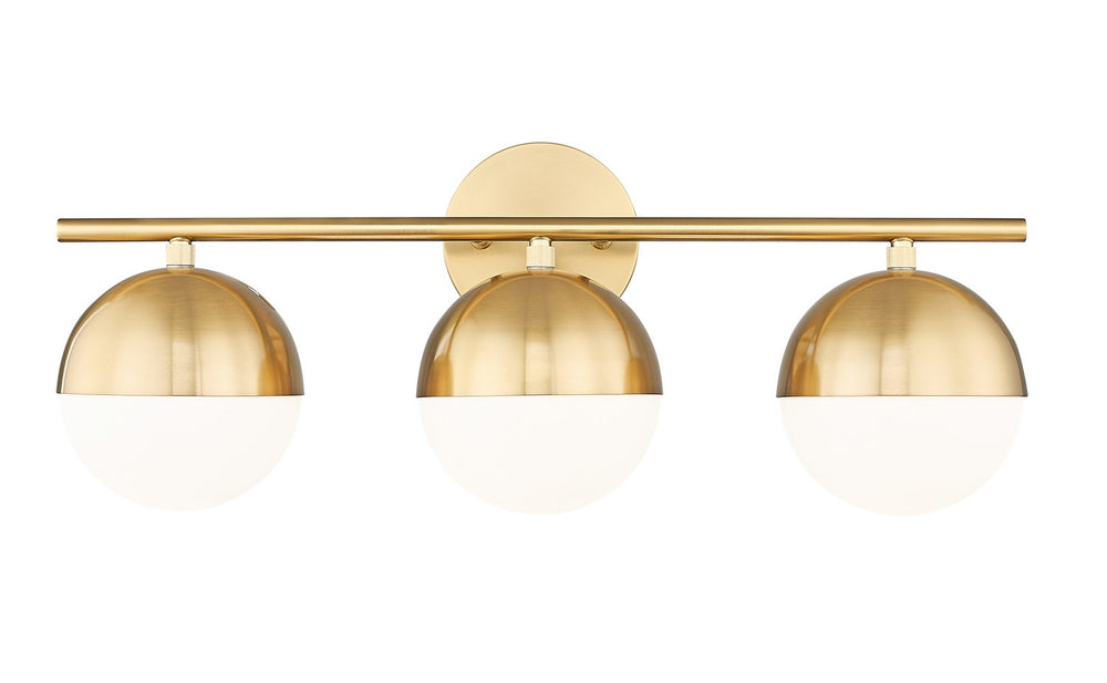 Z-Lite Canada - Three Light Vanity - Realm Sphere - Modern Gold- Union Lighting Luminaires Decor