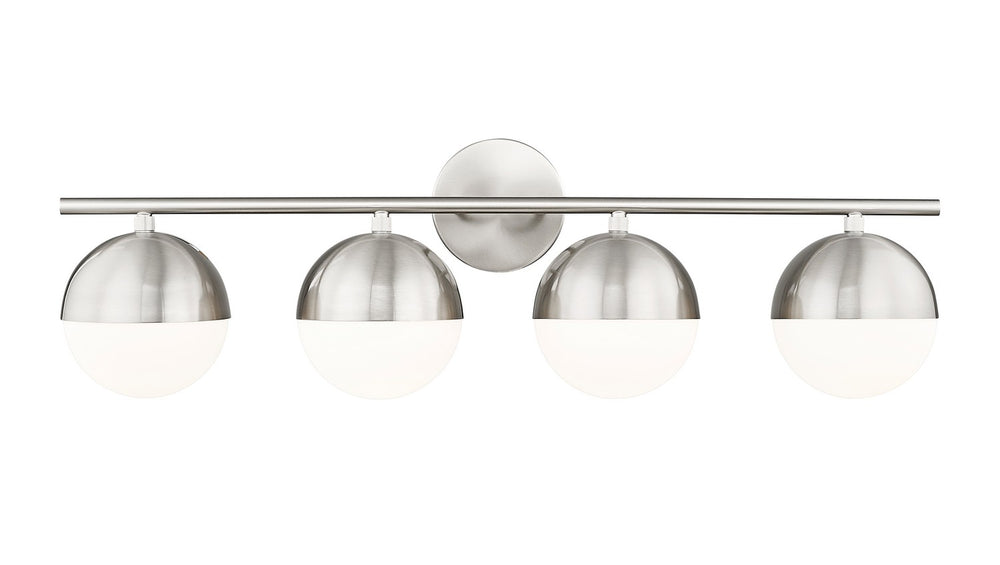 Z-Lite Canada - Four Light Vanity - Realm Sphere - Brushed Nickel- Union Lighting Luminaires Decor