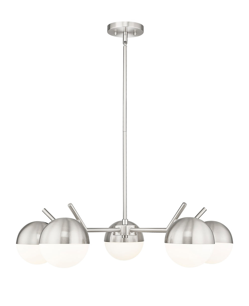 Z-Lite Canada - Five Light Chandelier - Realm Sphere - Brushed Nickel- Union Lighting Luminaires Decor