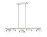 Z-Lite Canada - Five Light Linear Chandelier - Realm Sphere - Brushed Nickel- Union Lighting Luminaires Decor