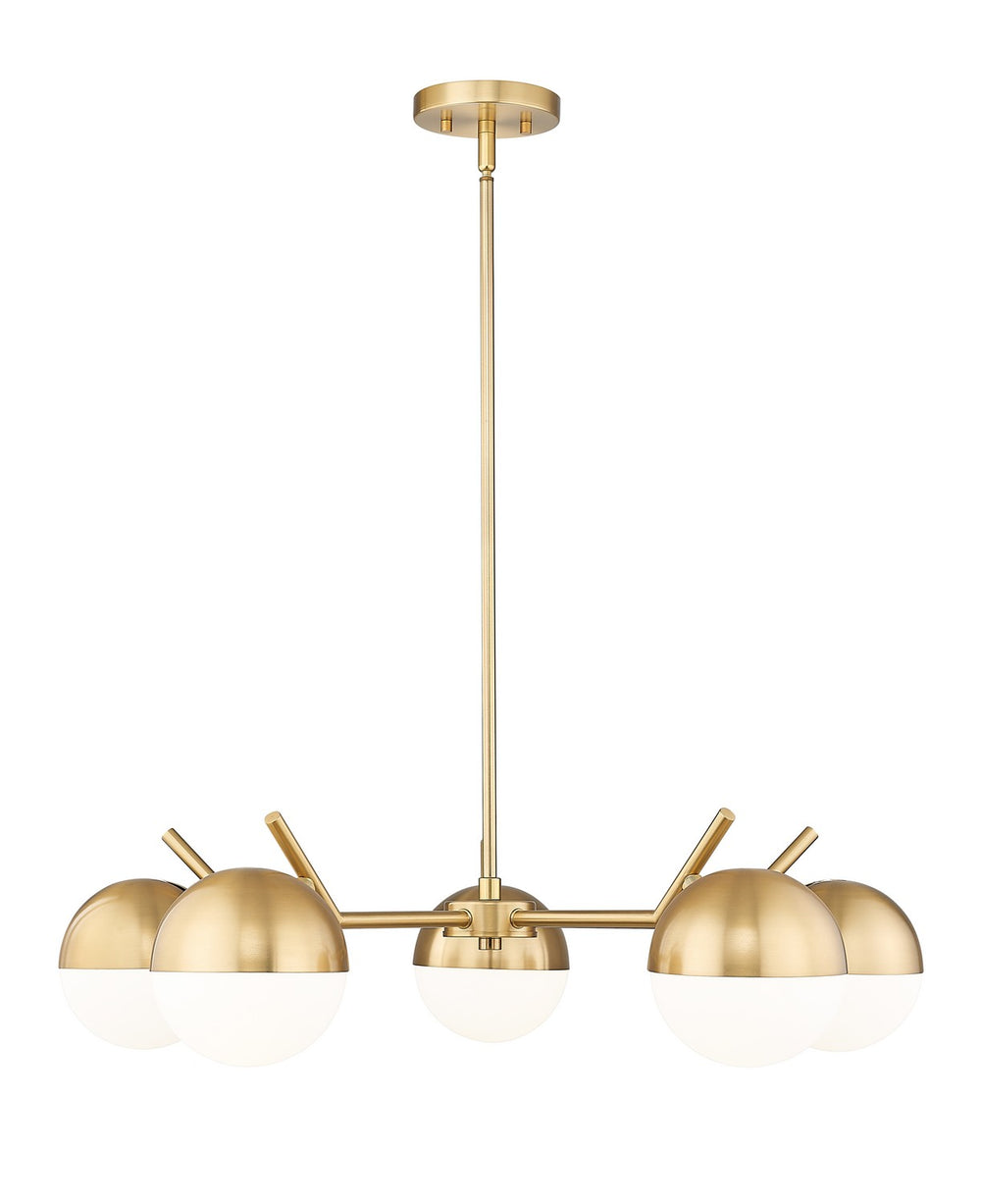Z-Lite Canada - Five Light Chandelier - Realm Sphere - Modern Gold- Union Lighting Luminaires Decor