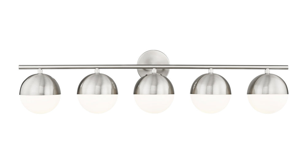 Z-Lite Canada - Five Light Vanity - Realm Sphere - Brushed Nickel- Union Lighting Luminaires Decor