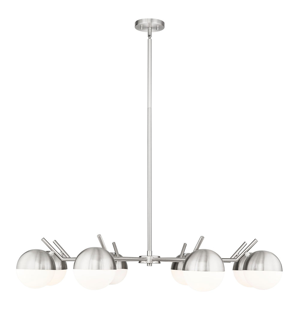 Z-Lite Canada - Eight Light Chandelier - Realm Sphere - Brushed Nickel- Union Lighting Luminaires Decor