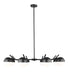 Z-Lite Canada - Eight Light Chandelier - Realm Sphere - Matte Black- Union Lighting Luminaires Decor
