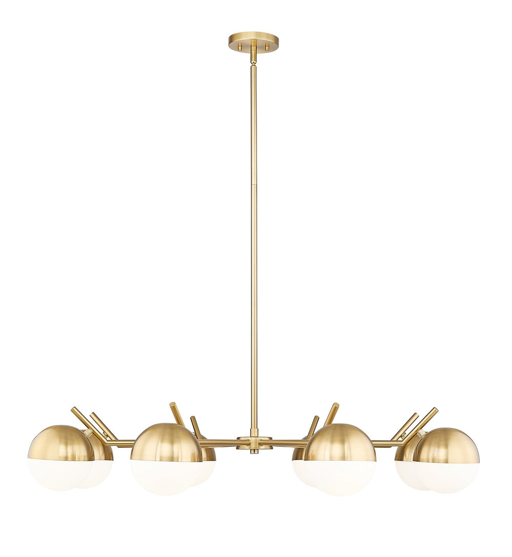 Z-Lite Canada - Eight Light Chandelier - Realm Sphere - Modern Gold- Union Lighting Luminaires Decor