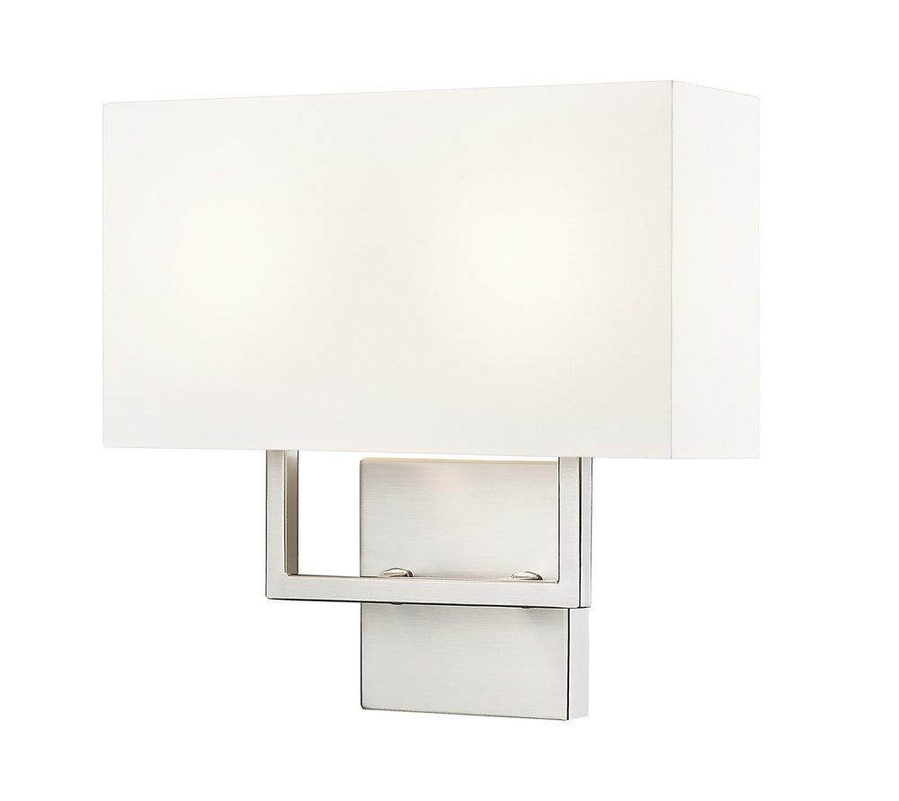 Z-Lite Canada - Two Light Wall Sconce - Saxon - Brushed Nickel- Union Lighting Luminaires Decor