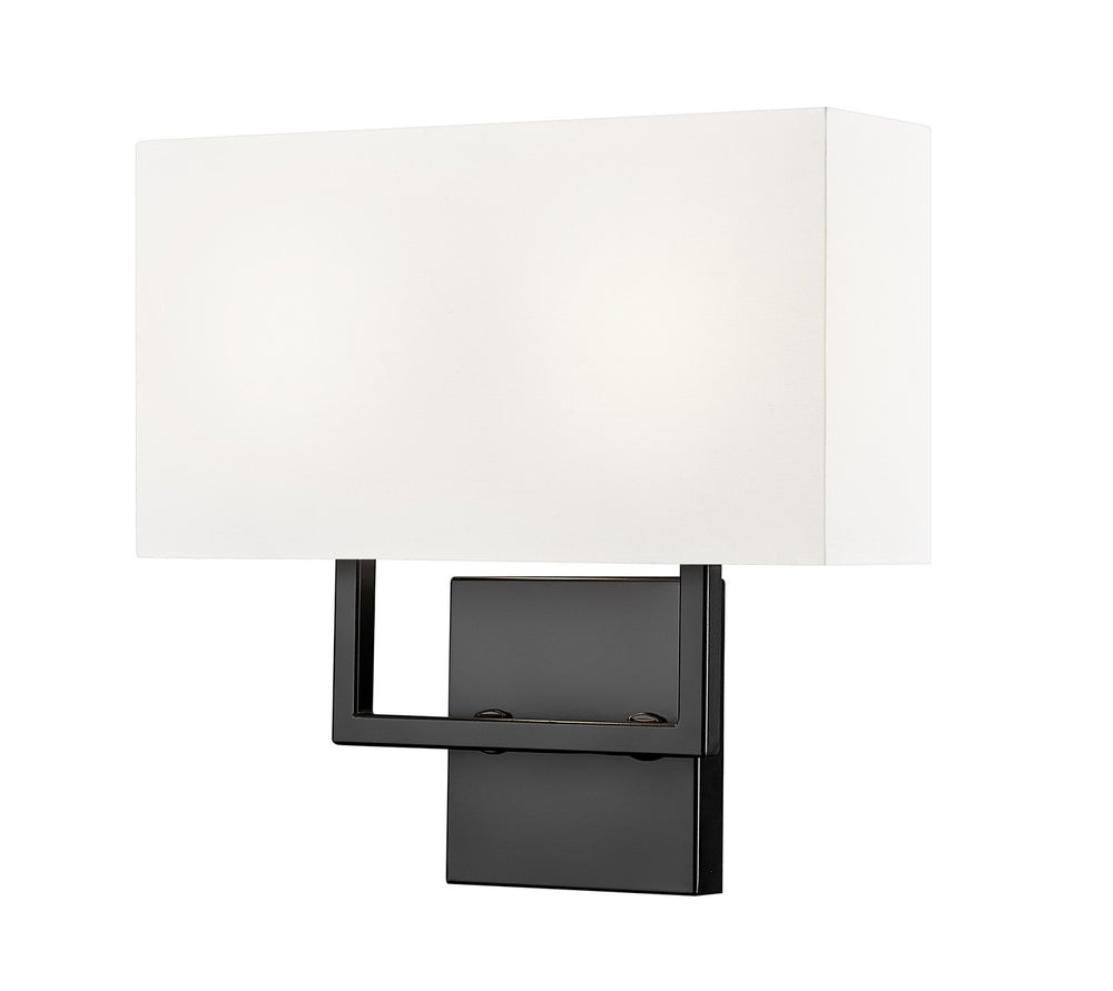Z-Lite Canada - Two Light Wall Sconce - Saxon - Matte Black- Union Lighting Luminaires Decor