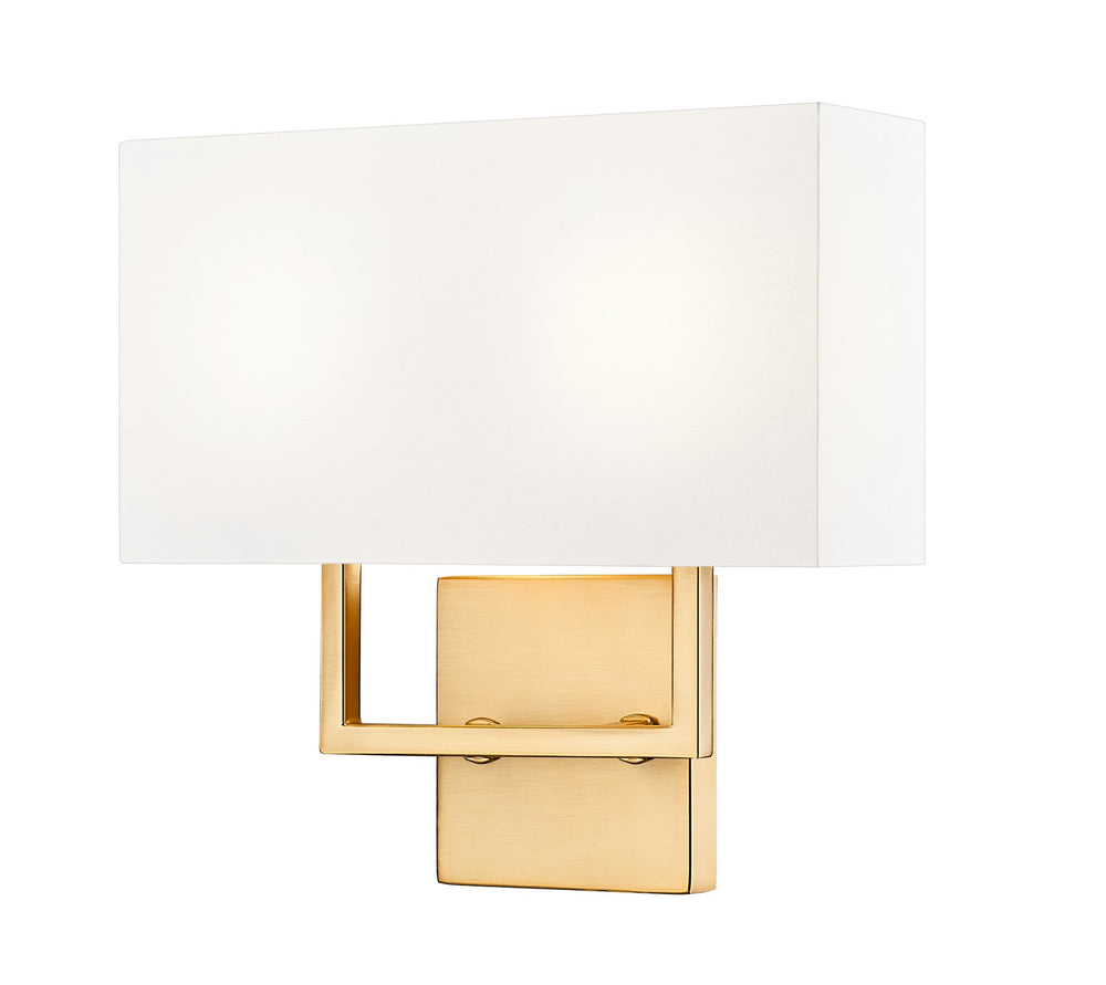 Z-Lite Canada - Two Light Wall Sconce - Saxon - Olde Brass- Union Lighting Luminaires Decor