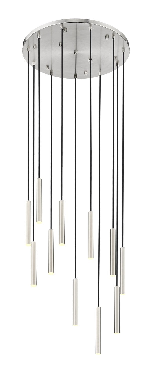 Z-Lite Canada - LED Chandelier - Forest - Brushed Nickel- Union Lighting Luminaires Decor