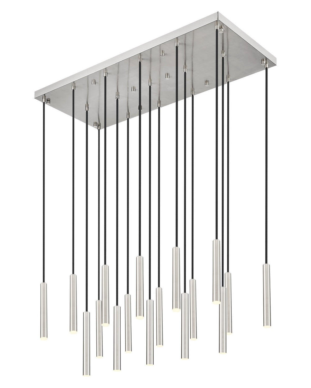 Z-Lite Canada - LED Linear Chandelier - Forest - Brushed Nickel- Union Lighting Luminaires Decor