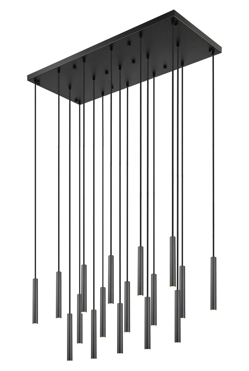 Z-Lite Canada - LED Linear Chandelier - Forest - Matte Black- Union Lighting Luminaires Decor