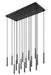 Z-Lite Canada - LED Linear Chandelier - Forest - Matte Black- Union Lighting Luminaires Decor